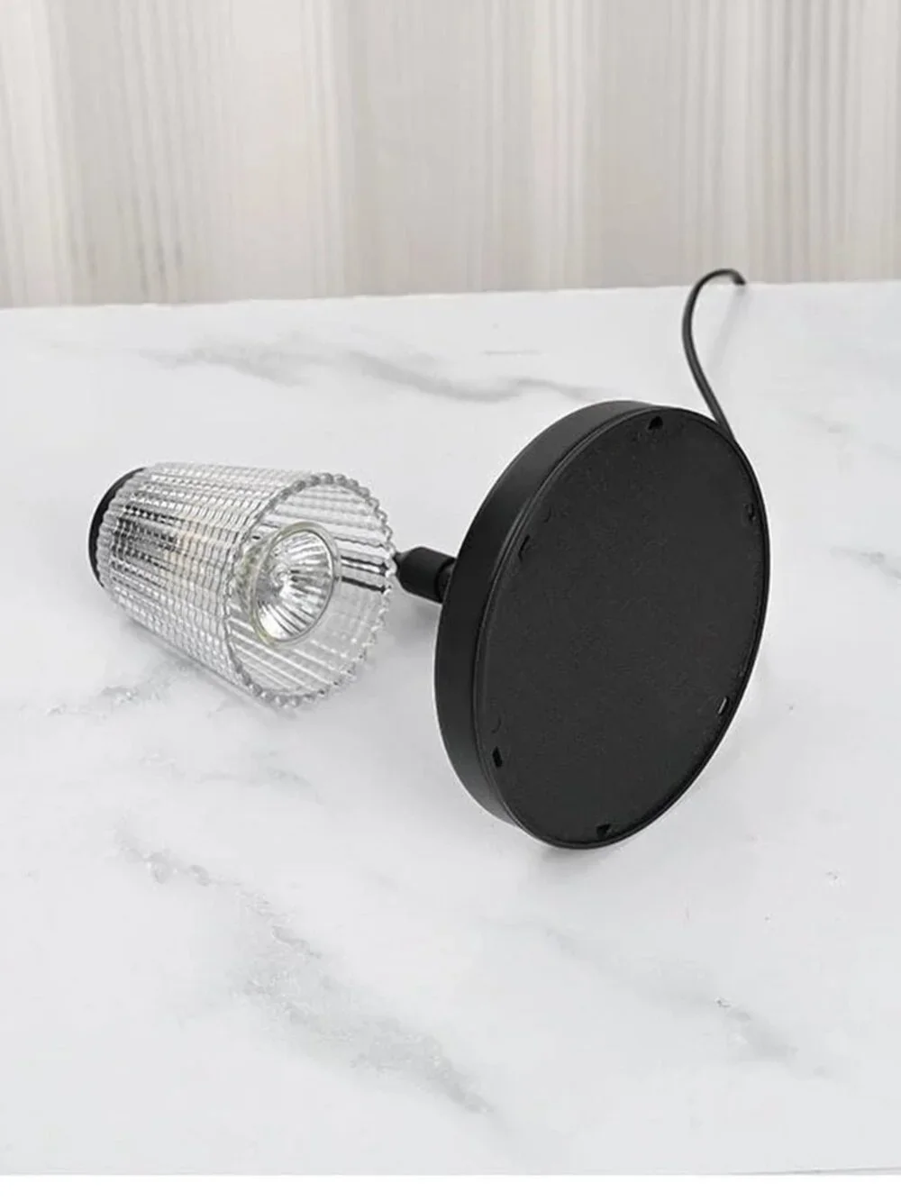 Innqoo Black Dimmable Candle Warmer Lamp with Timer & 2 Bulbs - NIB